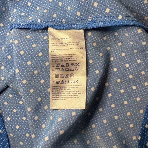 Tommy Hilfiger Classic Sleeveless Dress‎ Tie Waist Size L - Picture 6 of 6